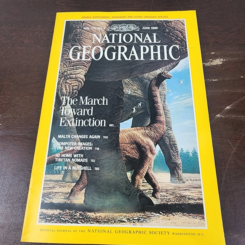 National Geographic Magazine June 1989 Poster Included